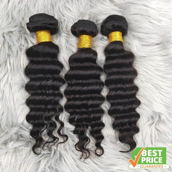 1 Bundle (100g) Deep Wave; Good Quality (Grade 10A) 100% Pure Human Hair