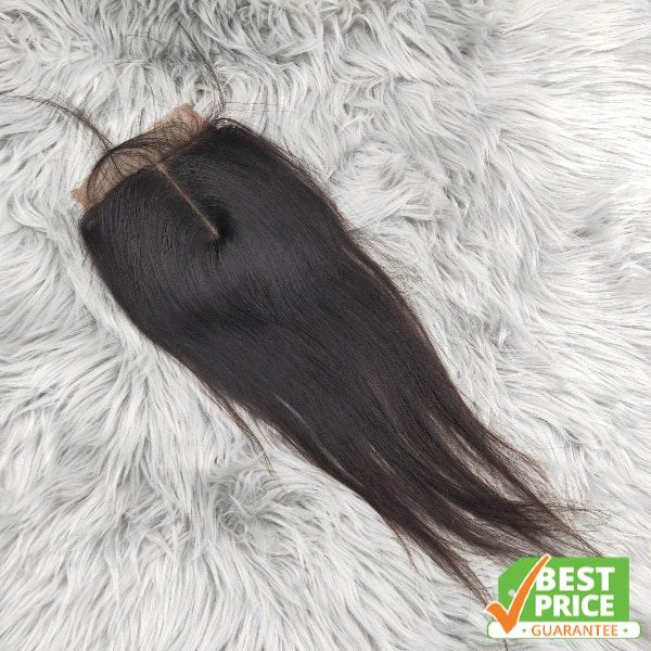 Straight 4x4 Lace Closure; Good Quality 100% Pure Human Hair